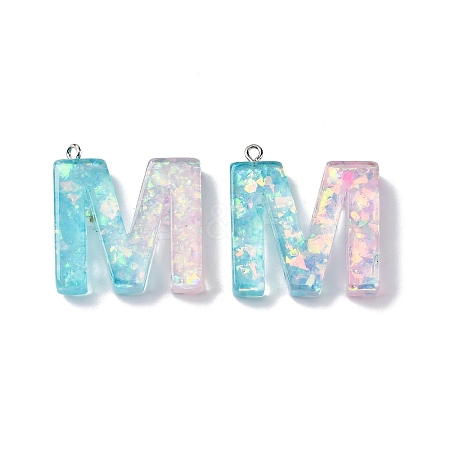 Transparent Epoxy Resin Pendants CRES-XCP0001-32M-1