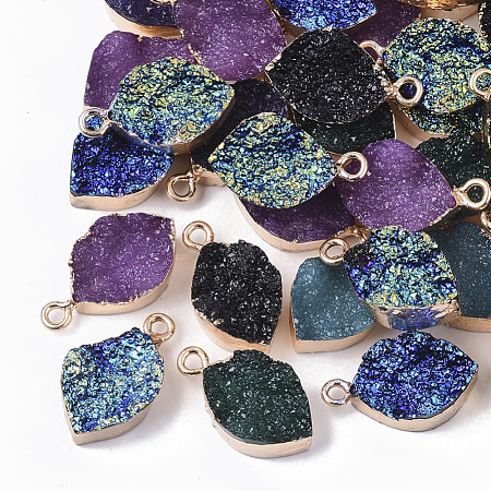 Druzy Resin Pendants RESI-S383-008-1