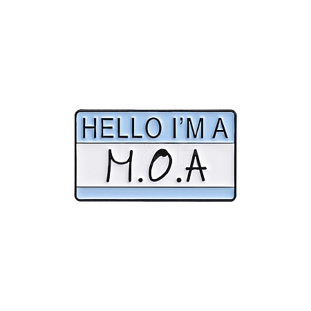 Dialog Box Hello I'M A... Enamel Pins PW-WG36BA8-02-1