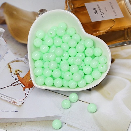 Opaque Acrylic Beads OACR-SZC0001-02C-05-1