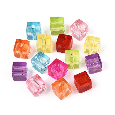 Transparent Acrylic Beads TACR-T028-57-1