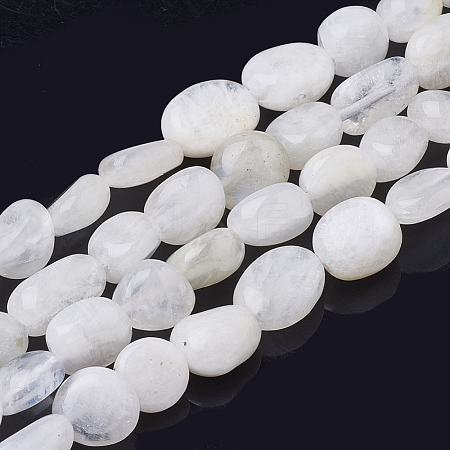 Natural Rainbow Moonstone Beads Strands X-G-Q961-27-1