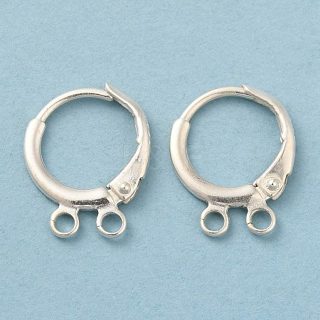 925 Sterling Silver Leverback Earrings Findings STER-M110-01B-S-1