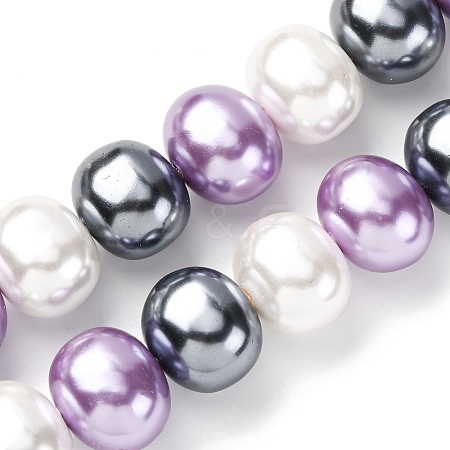 Shell Pearl Beads Strands BSHE-L035-E01-1