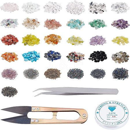 DIY Stretch Bracelets Making Kits DIY-CA0002-37-1