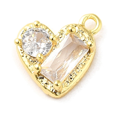 Brass Micro Pave Cubic Zirconia Pendants LS-ZIRC-P113-05G-1