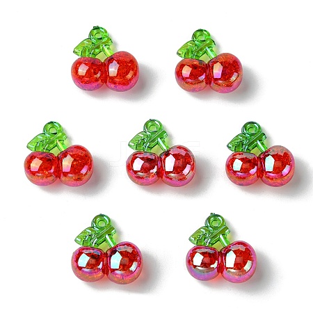 Electroplated Transparent Acrylic Pendants FIND-CJC0022-19-1