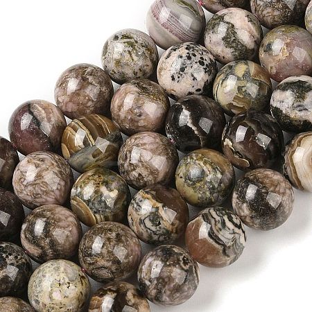 Natural Rhodonite Beads Strands G-P524-A01-05-1