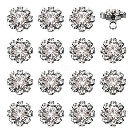 24Pcs 1-Hole Zinc Alloy Buttons FIND-PH0026-97-1