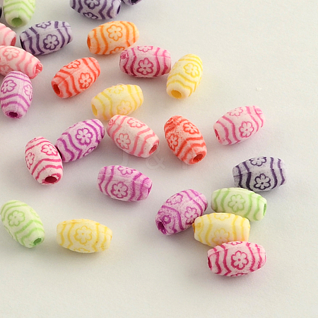 Craft Style Acrylic Beads MACR-Q157-M06-1