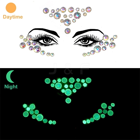 Luminous Glow in the Dark Removable Temporary Water Proof Tattoos Paper Stickers PW-WGF5E01-23-1