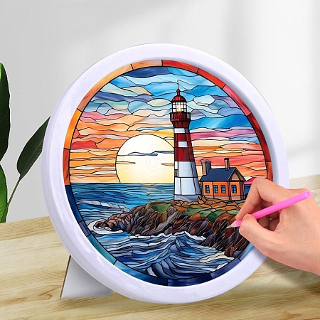 DIY Lighthouse Diamond Painting Kits PW-WGF6842-01-1