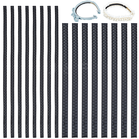 24Pcs 2 Styles Plastic Firm Headband Non-slip Strip DIY-CY0003-02-1