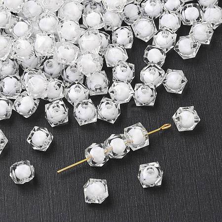 Transparent Acrylic Beads LS-TACR-S112-8mm-01-1