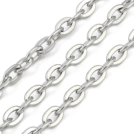 Non-Tarnish 304 Stainless Steel Link Chains CHS-A013-05P-1