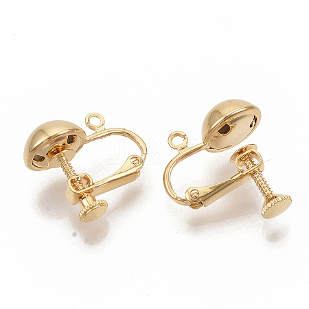 Brass Screw On Clip Earring Converter LS-X-KK-T051-43G-NF-1