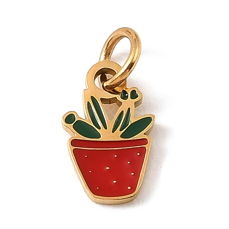 304 Stainless Steel with Enamel Pendants SA-CBAAF93-G04-1