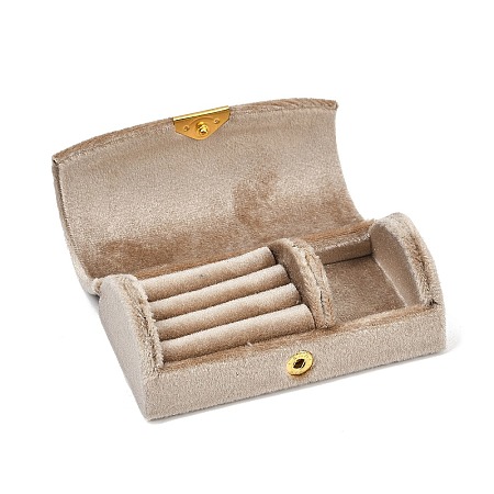 Arch Shaped Velvet Jewelry Set Storage Boxes CON-Z009-03F-1