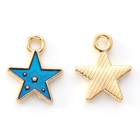 Alloy Enamel Charms X-ENAM-S121-028A-1