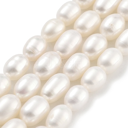 Natural Cultured Freshwater Pearl Beads Strands PEAR-P062-08L-1
