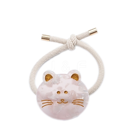 Cute Cat Cellulose Acetate Hair Ties PW-WG9D91B-05-1