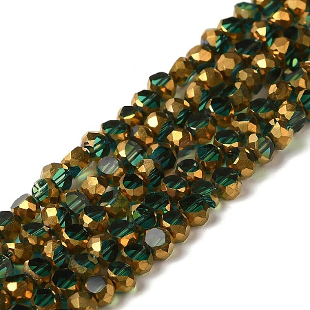 Electroplate Glass Beads Strands X-EGLA-P061-01B-06-1