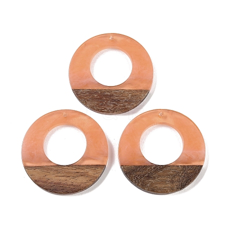 Resin & Wood Pendants WOOD-F015-14E-1