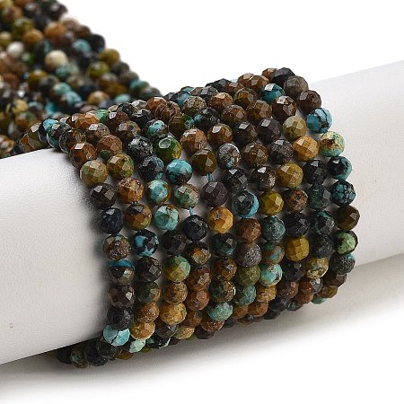 Natural Chrysocolla Beads Strands G-G140-A05-01-1