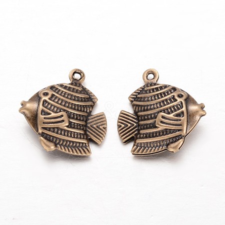 Fish Brass Pendants KK-L134-24AB-1