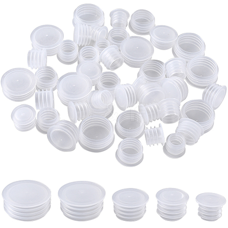 Gorgecraft 50Pcs 5 Style Plastic Bottle Stoppers AJEW-GF0007-49-1