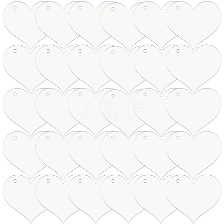 30Pcs Transparent Acrylic Pendants OACR-SC0002-30A-1