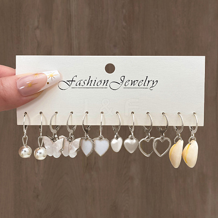 Alloy Hoop Earring Sets WG6DB3C-02-1