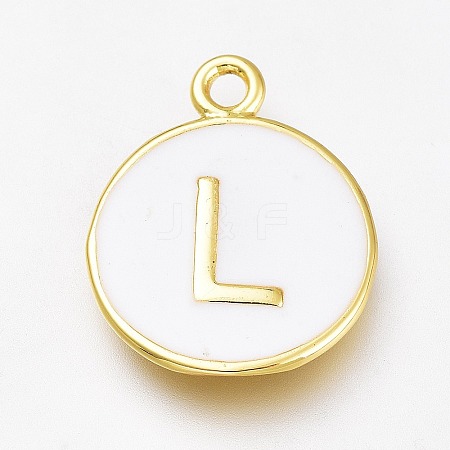 Brass Enamel Pendants LS-KK-H103-01L-G-1