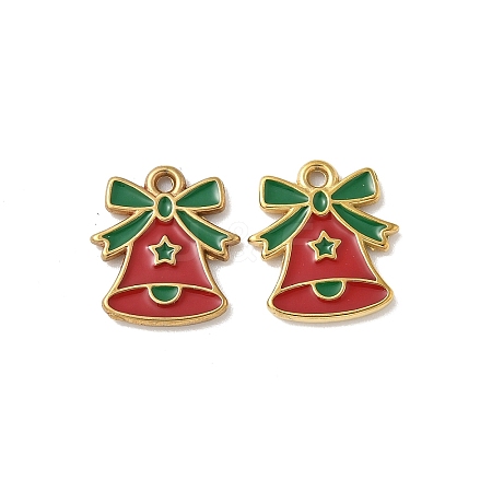 304 Stainless Steel Enamel Pendants STAS-L300-012G-08-1