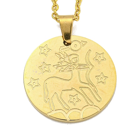 Constellation Pendant Necklaces LS-NJEW-S422-04G-09-1