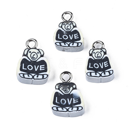 Handmade Polymer Clay Charms CLAY-S096-024-1