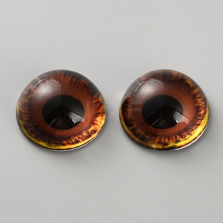 Glass Cat Eye Decorative Eye Piece DIY-WH0110-26B-1