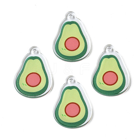 Translucent Acrylic Pendants TACR-N013-002-1