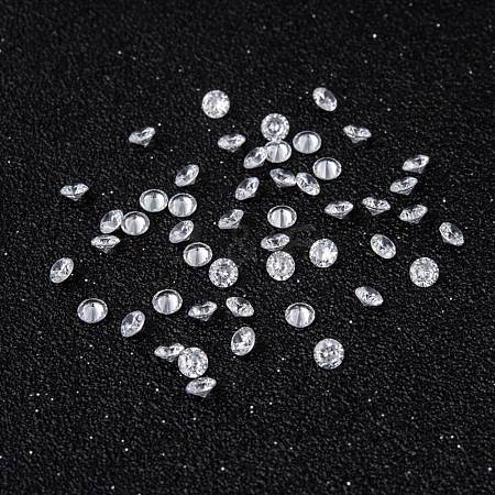 Clear Grade A Diamond Shaped Cubic Zirconia Cabochons X-ZIRC-M002-3mm-007-1