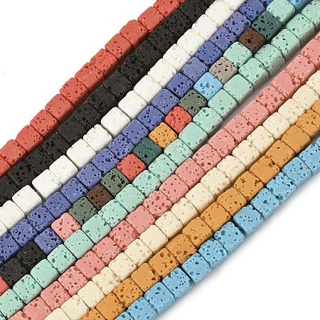 Handmade Porcelain Imitation Lava Rock Beads Strands PORC-P032-01A-M-1