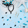 60Pcs 3 Colors Dyed Synthetic Turquoise Pendants FIND-BM0001-60B-4