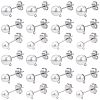 304 Stainless Steel Stud Earring Findings EJEW-SP0001-17L-1