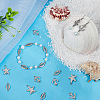 30Pcs 3 Styles Alloy Connector Charms with Crystal Rhinestone FIND-SC0007-89-4