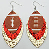 Synthetic Leather Dangle Earrings FS-WG9193E-11-1