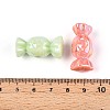 UV Plating Opaque Acrylic Beads OACR-T028-54-3