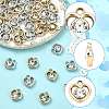 52Pcs 2 Colors UV Plating Acrylic Charms PACR-FS0001-11-2