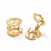 Initial Hoop Earrings for Women EJEW-P194-01G-G-2