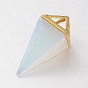 Opalite Point Pendulum Pendants X-G-E301-02G-2