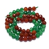 Natural Carnelian & Green Onyx Agate Beads Strands G-G106-C10-05-2
