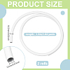 2 Rolls Plastic Aluminum Curved Shaped Tube FIND-PH0029-23D-2